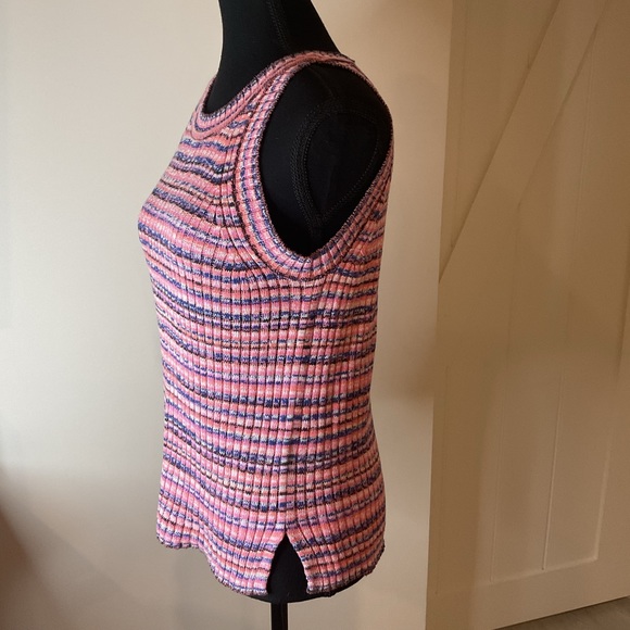 The Gap Ribbed Pink multicoloured Sweater tank - Picture 2 of 6